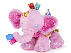 Taggies play knuffel olifant pink